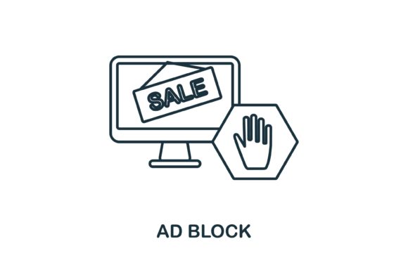 Ad Block Icon for Local Business Branding and Packaging