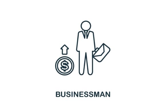 Businessman Icon Review for Embroidery Projects