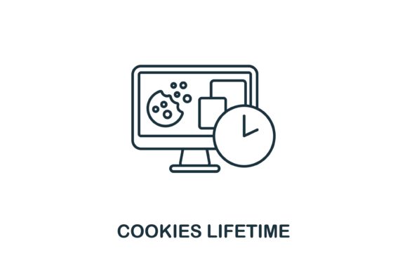 Cookies Lifetime Icon – A Versatile Graphic for Branding and Marketing