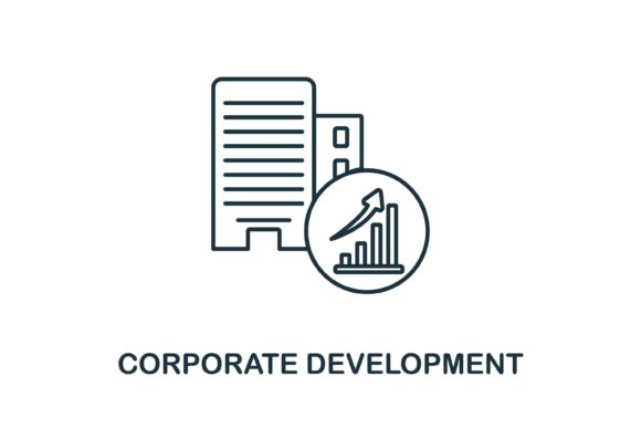 Corporate Development Icon for Modern Graphic Design