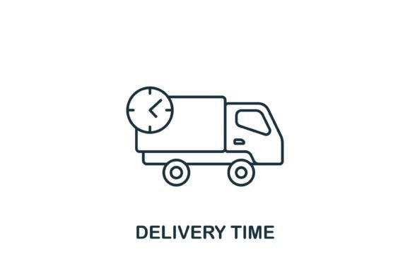 Delivery Time Icon for Web and Editorial Design