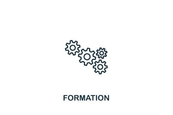Formation Icon: A Versatile Embroidery Design for Modern Projects