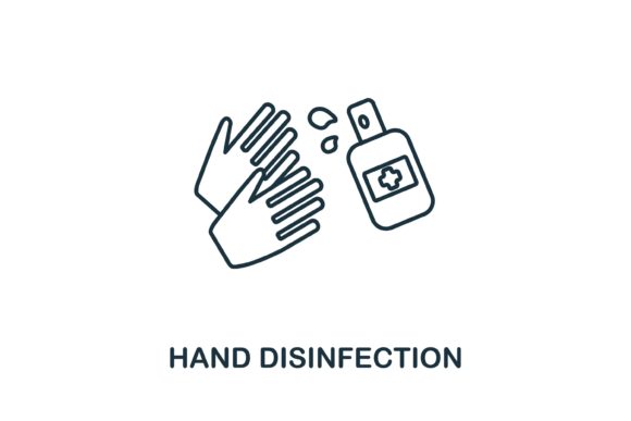 Hand Disinfection Icon Review for Embroidery Projects