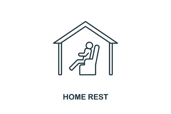 Home Rest Icon: A Versatile Graphic Asset for Digital Sellers