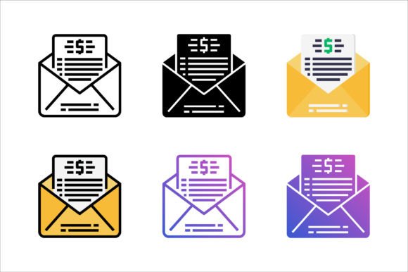 Invoice Icon for Graphics and Icons