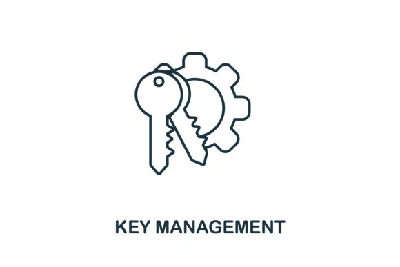 Key Management Icon for Branding and Marketing Graphics