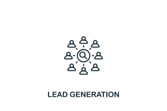 Lead Generation Icon for Small Business Branding
