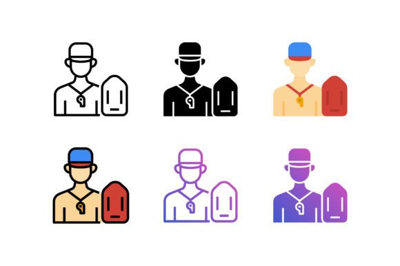 Lifeguard Icons - Clean Graphics for Commercial Use
