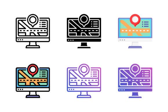 Map and Location Icon for Local Business Branding