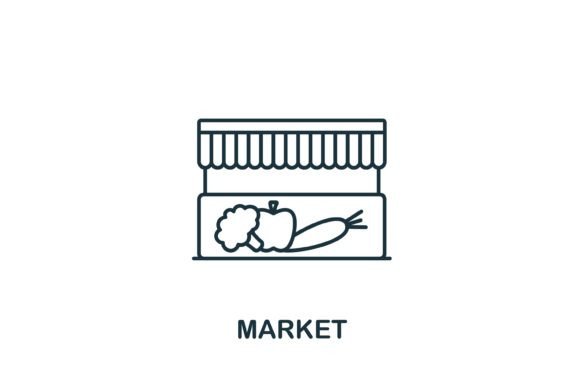 Market Icon: A Versatile Graphic Asset for Digital Sellers