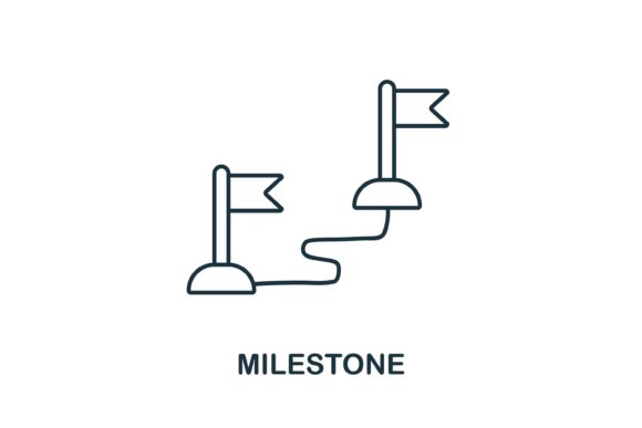 Milestone Icon for Graphic Design Projects