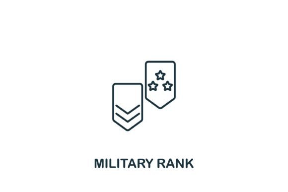 Military Rank Icon – Clean Graphics for Powerful Editorial Design