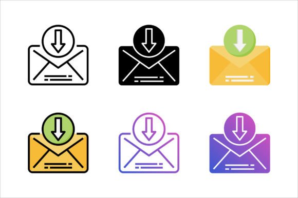Received Mail Icon for Graphics and Icons