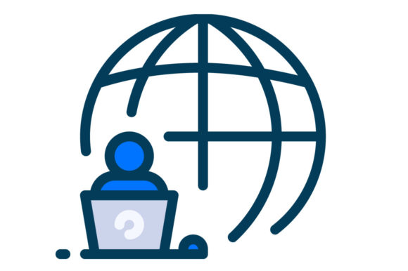 Remote Work Filled Line Icon Review