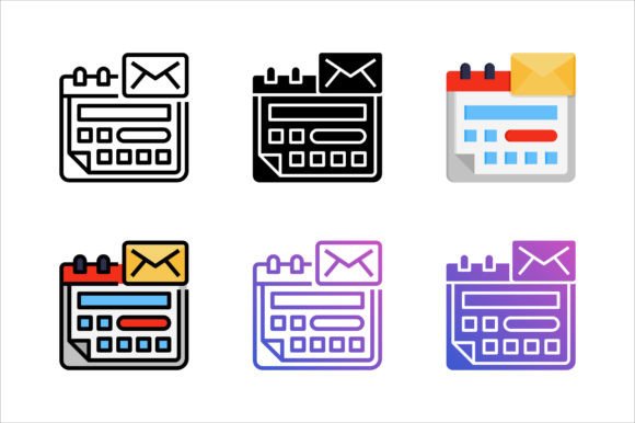 Schedule Email Icon for Small Business Branding