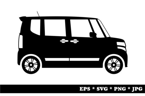 Silhouette of a Modern Car - A Versatile Graphic Asset