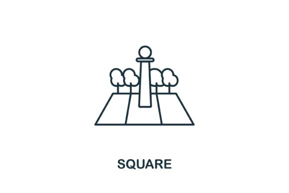 Square Icon for Graphics and Icons