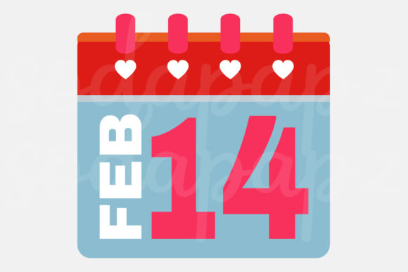 Valentines - Calendar 3: A Versatile Graphic Asset for Branding and Marketing