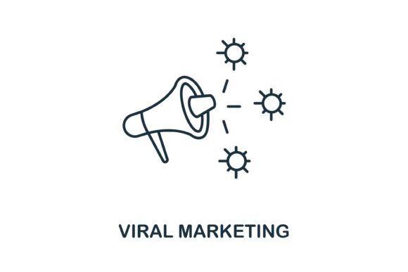 Viral Marketing Icon for Small Business Branding