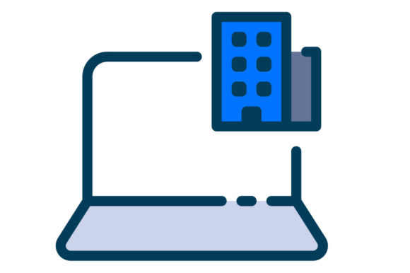 Virtual Office Filled Line Graphics and Icons Review
