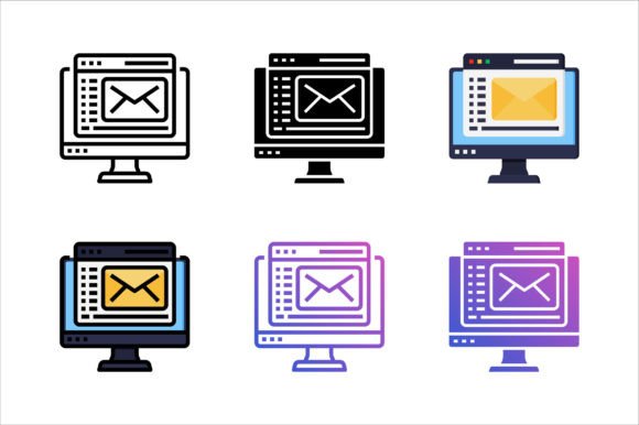 Web Mail Icon for Modern Graphics and Icons